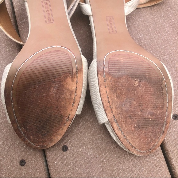 Steve Madden Cream Stiletto Sandal 9 - Picture 4 of 12